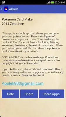 Card Maker-Pokemon android App screenshot 0