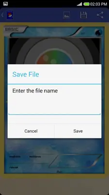 Card Maker-Pokemon android App screenshot 1